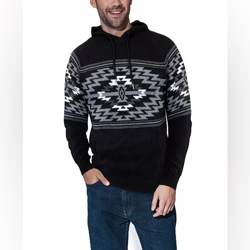 NWT X-RAY Jeans Aztec hoodie size 2XL